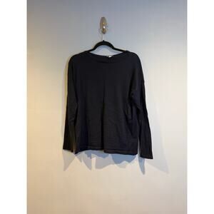 J.Jill 100% Merino Wool Washable Crewneck Sweater – Navy Blue, Size Medium